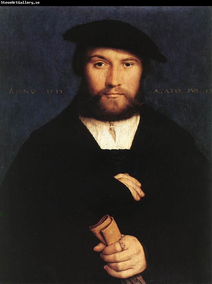 HOLBEIN, Hans the Younger Portrait of a Member of the Wedigh Family sf